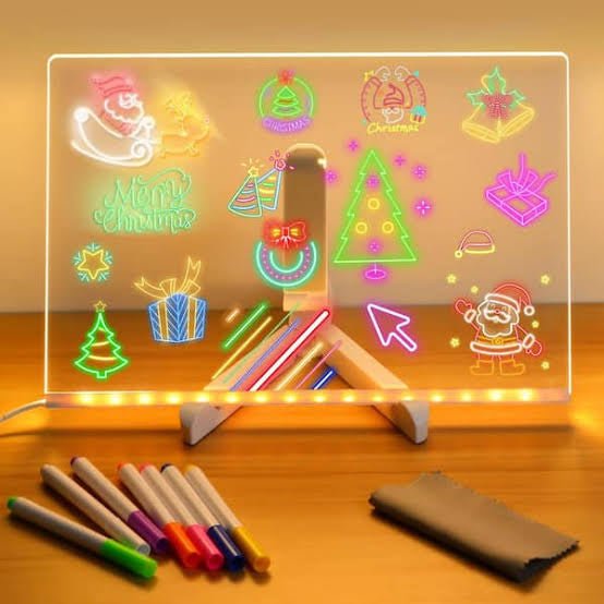 Magic Glow Drawing Board for Kids – LED Light Drawing Tablet (Reusable & Fun Learning Toy) - NEXSHOP